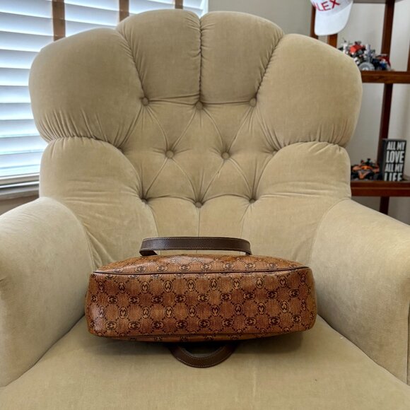 VTG Auth.MORABITO PARIS Monogram Coated Canvas Convertible Satchel Shoulder Bag - Picture 7 of 9